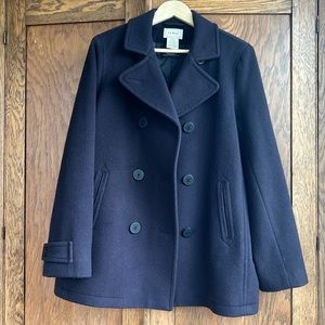 Women’s Classic Wool LLBean Peacoat Sz 14 Reg